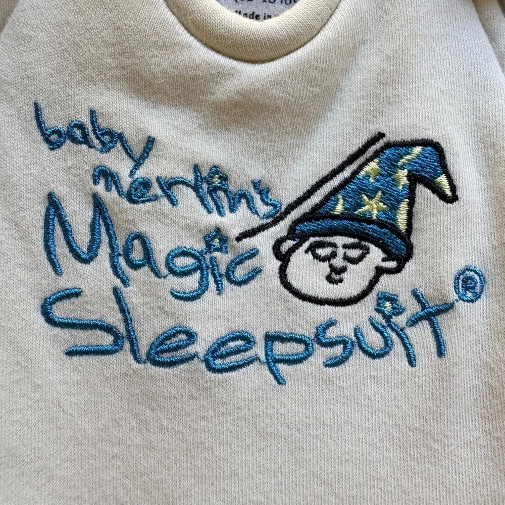 Baby Merlin’s Magic Sleepsuit- Small (3-6 months) Cream- 12-18 pounds
